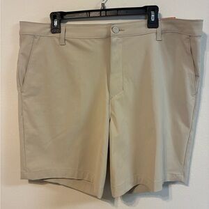 All in Motion Men's Beige Flat Front Shorts